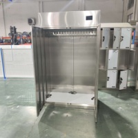 Armoire de séchage intelligente robuste en acier inoxydable avec circulation d'air pour vêtements de travail sans poussière