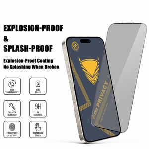 Téléphones mobiles MOTO Golden Armor 9H Grade AAA Haute résistance Anti-espion Anti-statique Anti-choc Étanche Couverture complète en verre trempé - Product Image 4