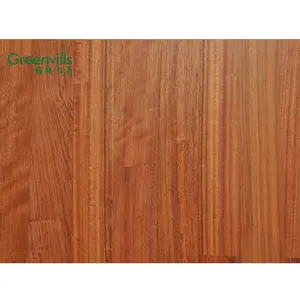 Water-proof and anti-scratch Jatoba timber engineered wood flooring, factory cheap price 3 ply 3 strip wood flooring