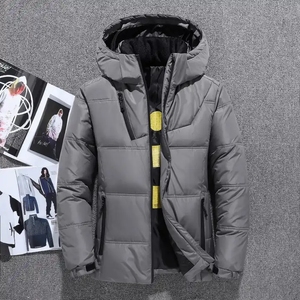 Abrigo de moda para <span class=keywords><strong>hombre</strong></span> Chaqueta de invierno Capucha Abrigo Goose Shell Tallas grandes Estilo casual Cremallera Venta caliente - Product Image 6