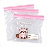 Sacs de congélation refermables en LDPE, sans fuite, réutilisables, conformes aux normes alimentaires, avec logo personnalisé, fermeture éclair simple ou double, sacs de stockage