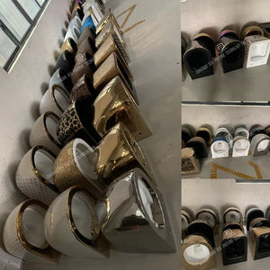 Toilettes à réservoir encastré de style européen, rondes, sans bride, murales, suspendues, pour hôtel - Product Image 5