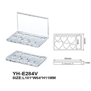 ตลับใส่พาเลทอายแชโดว์รูปดาวสี่เหลี่ยมใสๆ น่ารัก แบบโปร่งใส  สามารถปรับแต่งได้  บรรจุภัณฑ์เครื่องสำอางแบบมัลติโครม น่ารัก แบบเปล่า - Product Image 3