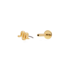 Boucles d'oreilles simples mini brillantes en argent sterling S925, 18G, à dos plat, à enfiler, pour cartilage - Product Image 1