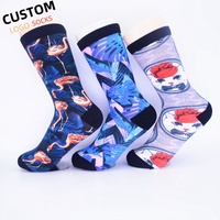 Chaussettes Athlétiques Personnalisées Sans Couture Imprimées Numériquement en 3D, Chaussettes de Sublimation en Gros, Logo Personnalisé OEM