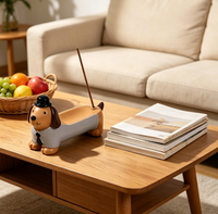 Ornement de bureau en résine animaux de dessin animé, décoration de bureau, cadeau porte-bonheur mascotte, cadeau émotionnel réconfortant