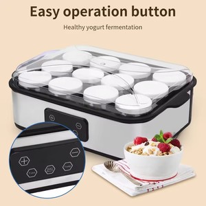 Máquina <span class=keywords><strong>para</strong></span> Hacer Yogur Eléctrica de 12 Tazas, Máquina Automática <span class=keywords><strong>para</strong></span> Hacer Yogur, Máquina Portátil <span class=keywords><strong>para</strong></span> Fermentar Yogur, Máquina <span class=keywords><strong>para</strong></span> Hacer Mermelada y Pudín Caseros - Product Image 6
