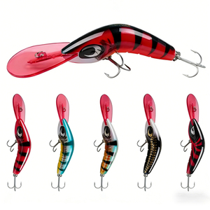 TGD Meilleure Leurre de Pêche Minnow Shrimp 80R, Appât 19g 80mm, Crankbait, Iscas Artificiais Para Pesca, Leurre pour Black-bass, Wobbler, Leurres Durs, <span class=keywords><strong>Crank</strong></span> - Product Image 1
