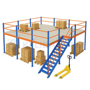 Système de rayonnage de mezzanine en acier robuste pour entrepôt, plateforme de stockage sur plancher, support de palettes - Product Image 6