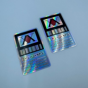 Autocollants mignons personnalisés holographiques orange 45x15mm, faible MOQ, pour snacks, papeterie pour enfants, jouets, sauce soja, tarte aux pommes, bouteille de cuisine, stylo - Product Image 2