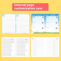 Cahier d'exercices de grammaire et d'orthographe Pinyin Tian Zi Ge A5 à couverture rigide pour les élèves du primaire (Mathématiques et Anglais)