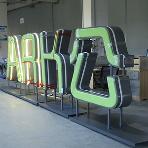 3d Floor Standing <b>Letters</b> 6ft Outdoor Custom Business Sign Channel <b>Letter</b> Illuminated Indoor <b>Led</b> Signage - Product Image 2