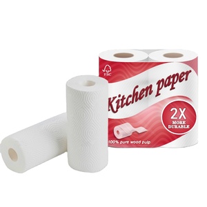 Chất Lượng Cao 2-3 Ply Nhà Bếp Khăn Giấy Cuộn Thấm Trinh Gỗ Mô Cho Hộ Gia Đình Sử Dụng Có Sẵn Cho Bán Buôn - Product Image 5