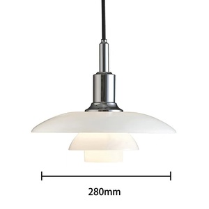 Lustre Louis en aluminium <span class=keywords><strong>PH3</strong></span>/2 danois, design moderne et minimaliste, abat-jour en verre doux blanc chaud, luminaire suspendu LED pour la maison - Product Image 6