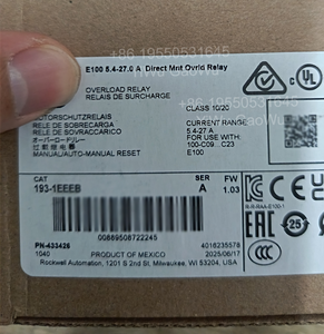 Original E100 Overload <b>Relay</b> 193-1EEEB , New Thermal Brand Basic - Product Image 4