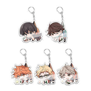 Kinoshita Shoyo Hinata Shoyo <span class=keywords><strong>Karasuno</strong></span> Yuu Nishijima Yuu portachiavi acrilico gioventù pallavolo Merchandise lega metallo plastica - Product Image 4
