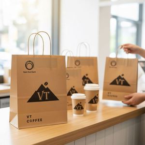 Bolsa de Regalo de Papel Negro de Lujo al por Mayor con Asas, Logotipo Personalizado Impreso, Material Ecológico y Duradero para Promoción de Marca - Product Image 4