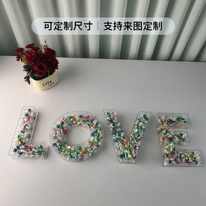 <b>Acrylic</b> Letter And Number Tray <b>Box</b> With UV Printing For Figurine Display And Candy Storage - Product Image 4
