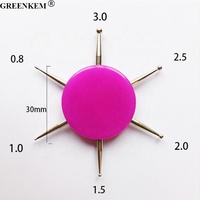 Nouveau rond 5 ou 6 têtes stylo à ongles acrylique strass point perceuse stylo Nail Art stylo à ongles