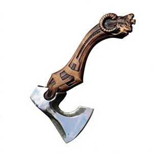 Hacha Táctica Tomahawk de Acero Inoxidable Hecha a Mano con Mango de Madera, Precio al por Mayor, para Camping y Uso Industrial - Product Image 1