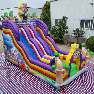 Toboganes Inflables de Alta Calidad, Castillo Inflable Comercial con Tobogán, Casa de Brinco <span class=keywords><strong>Super</strong></span> <span class=keywords><strong>Mario</strong></span>, Parque Infantil para Niños - Product Image 2