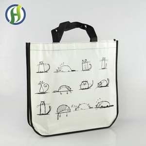 Sac de courses écologique en non-tissé laminé recyclé avec logo personnalisé - Product Image 2
