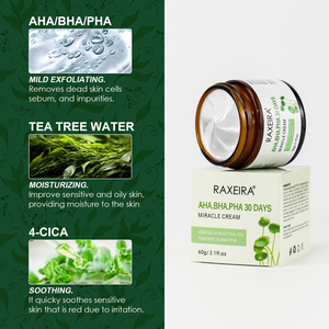 Crema BHA PHA AHA de Marca Privada, Crema Facial Nutritiva Milagrosa de 30 Días, Crema Hidratante Natural de Árbol de Té Anti-Acné - Product Image 3