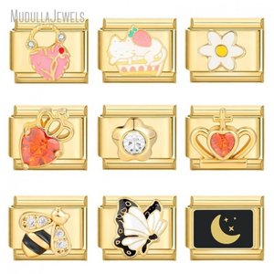 Be52364 Groothandel Bulk Diy Nominatie Nieuwe Italiaanse Stijl Samengestelde Armband Bedelaccessoires Rvs Italiaanse Link Charme