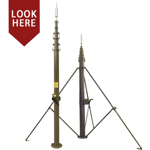 4 Meter di động giám sát Telescopic mast cho CCTV, <span class=keywords><strong>Dome</strong></span> Camera - Product Image 2