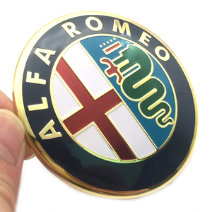 Pour AlfaRomeo 147 156 159 74mm <span class=keywords><strong>Emblème</strong></span> de capot avant de voiture, autocollant de calandre, badge de coffre arrière, décalcomanie, accessoires de style automobile - Product Image 2