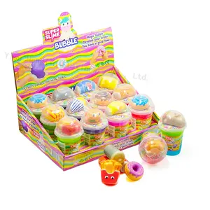 Wholesale Soft Crystal Slime Funny Educational Playing Slime Toys Glitter Galaxy Jelly Slime With Mini Toy Kit For Kids