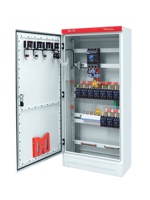 Armoire de distribution d'énergie basse tension personnalisée à trois compartiments et quatre fils en cuivre pour éclairage de chantier et ventilateurs