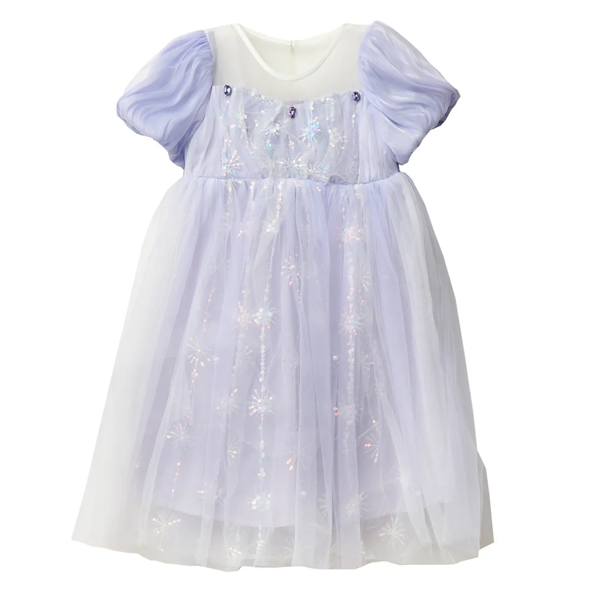 Nouvel été personnalisé nœud blanc tulle paillettes robes de soirée robes d'anniversaire pour fille