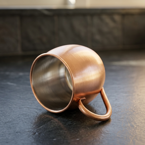 Taza de Cobre Premium Moscow Mule de 16oz, Lisa, de Cobre Puro, con Asa Soldada, Vajilla de Bar al por Mayor, Utensilios para Bebidas y Cócteles - Product Image 2
