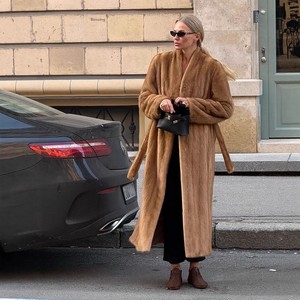 <span class=keywords><strong>Abrigo</strong></span> Largo de Piel Sintética Elegante y Moderno para Embarazadas, Color Sólido, Modelo Nuevo Otoño Invierno 2026, Estilo Europeo Americano - Product Image 1