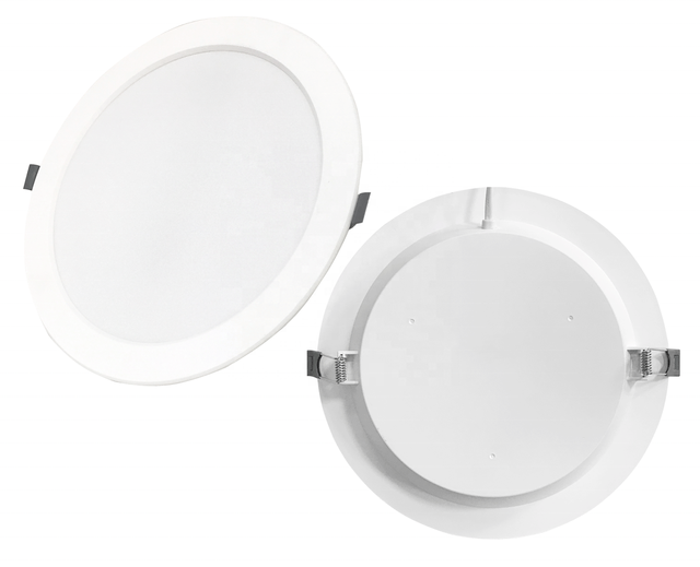 LED Backlit DOB Panel Light 5w 7w 12w 16w 22w Round Square Ultra Thin Slim Ceiling Backlit Plastic Downlights
