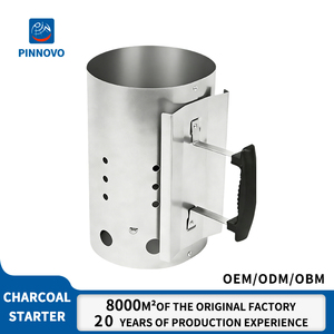 Allume-feu compact en acier inoxydable Pinnovo Rapidfire pour <span class=keywords><strong>barbecue</strong></span> au charbon avec poignée - Product Image 1