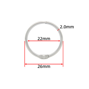 Anneaux de reliure en acier inoxydable FREYA 22 mm, <span class=keywords><strong>action</strong></span> de charnière fluide, clip pour livre de recettes de restaurant - Product Image 2