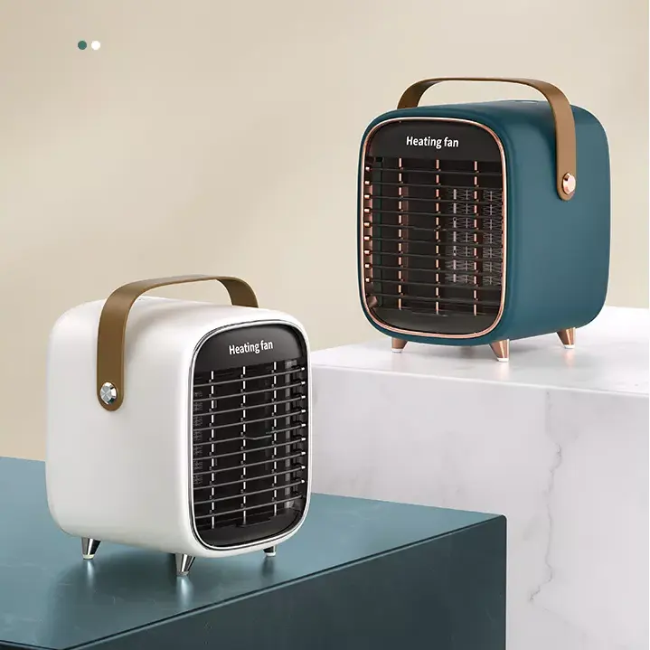 Mini calefator portátil do fã de 220V 1000W, fã bonde pequeno e portátil do calefator para o aquecimento dos pés das mãos