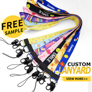 Promotional Custom Logo <b>Safety</b> Breakaway ID Card Holder <b>Lanyard</b> Eco-Friendly Advertising Use Cheap Polyester Sublimation Printed - Product Image 1