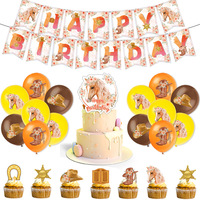 Nouvel arrivage de courses de chevaux fête à thème pour animaux de compagnie fête d'anniversaire fournitures de décoration vaisselle à douille fournitures de fête