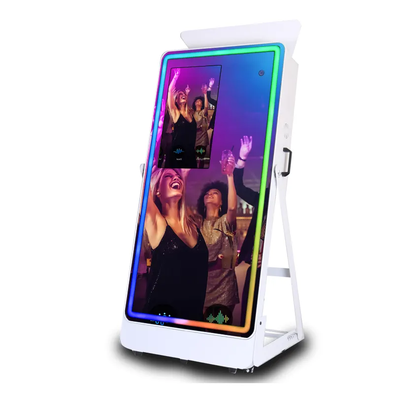 wedding portable outdoor dslr magic selfie camera photobooth mirror photo booth machine