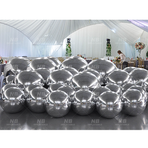 Esferas Metálicas Inflables Brillantes para Desfiles de Moda, Bola de Espejo para Decoración de Fiestas, Bodas y Eventos - Product Image 1