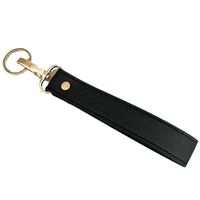 Porte-clés moderne en cuir, toucher doux, anneau métallique fin pour sac bandoulière en cuir PU, accessoire de style quotidien