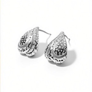 Pendientes de Moda con Diseño de Lágrima, Acero Inoxidable 316L, Baño de Oro PVD, Resistentes y Sostenibles - Product Image 2