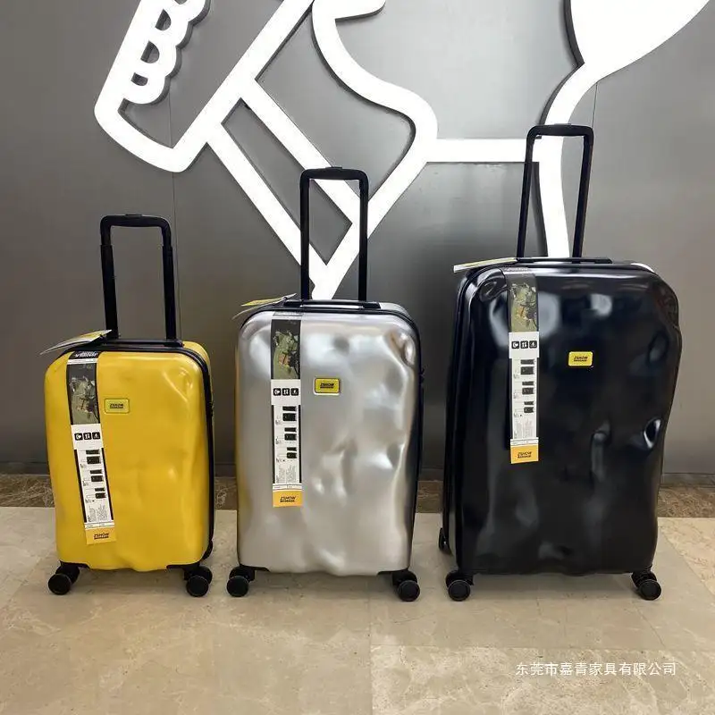 20-Inch Carry-On Luggage A Suitcase That Looks Broken Travelling Bags Trolley Luggage 18 Inch Luggage Secret Compartment