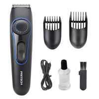 Tondeuse à cheveux sans fil réglable avec peigne amovible, rechargeable par USB, pour hommes