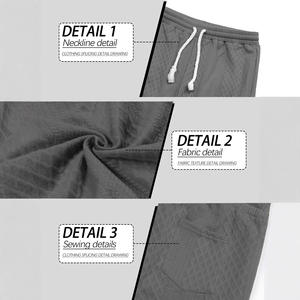 Pantalon de jogging jacquard pour homme à taille élastique, léger, respirant, en polyester, décontracté, coupe ample, taille européenne - Product Image 5