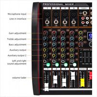 Console de mixage audio professionnelle M4 à 4 canaux, interface USB pour diffusion en direct, spectacle en plein air, podcasting, DJ, scène