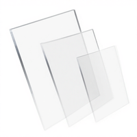 Plaque acrylique transparente comme du cristal |   Transparent, épaisseur 2 mm/3 mm/5 mm |   Bricolage multifonctionnel |   Coupe |   Résistant au feu et à l'eau